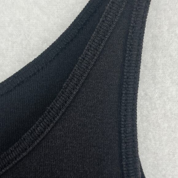 EILEEN FISHER Tank Top PS Organic Cotton Ribbed Jersey Cami Scoop Neck Black - Picture 9 of 13